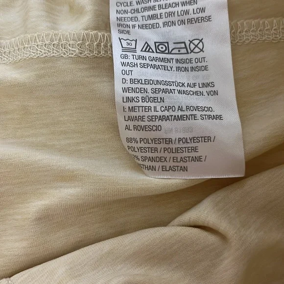 Zuda cream shorts elastic waistband drawstring basketball small - Picture 3 of 8